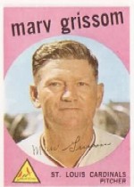 1959 Topps Baseball Cards      243     Marv Grissom WB
